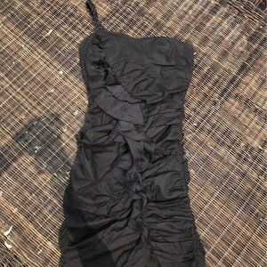 Spicy Urban Vibe One Shoulder Ruched Dress